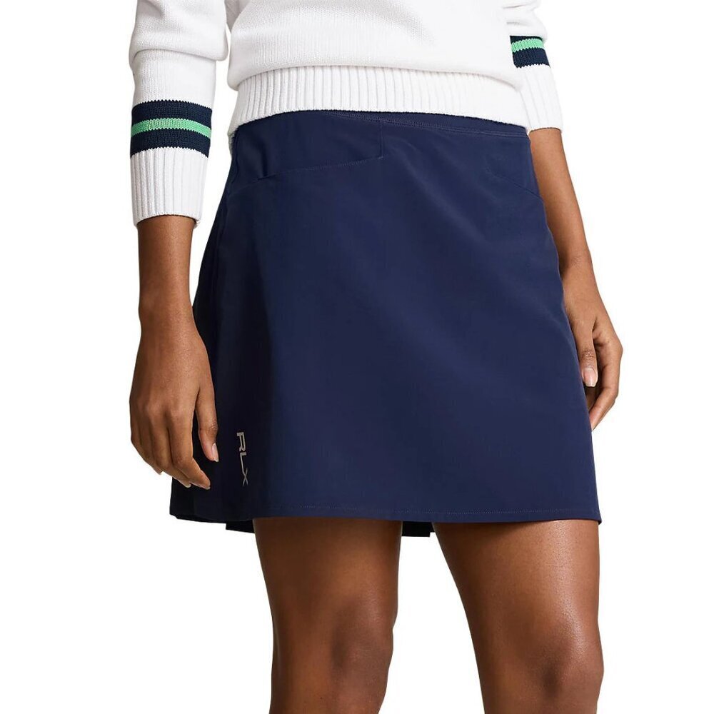 RLX Ralph Lauren 15" Performance Pleated Skort in Refined Navy Size L NWT